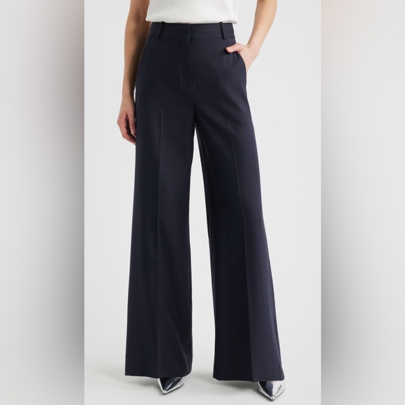 Elegant Black Elie Tahari Wide Leg pants size 6 - Picture 1 of 9